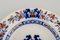 English Antique Deep Dinner Plates in Hand-Painted Faience from Mintons, Set of 8, Image 4