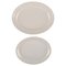 Royal Copenhagen White Salto Service Oval Dishes by Axel Salto, Set of 2 1