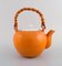 Porcelain Teapot with a Bamboo Handle by Kenji Fujita for Tackett Associates 5