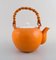 Porcelain Teapot with a Bamboo Handle by Kenji Fujita for Tackett Associates, Image 5