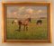 Knud Edsberg, Öl auf Leinwand, Feldlandschaft mit Pferden und Kühen 2
