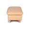 Beige Leather Corner Sofa with Stool by Ewald Schillig, Set of 2 11