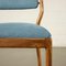 Stained Beech and Foam Fabric Chairs, 1960s, Set of 4 5