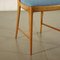 Stained Beech and Foam Fabric Chairs, 1960s, Set of 4 6