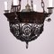 Wrought Iron Ceiling Torch Lamp 5