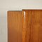 Furnierter Schrank aus lackiertem Holz, Messing & Glas, Italien, 1950er 5