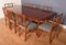 Mahogany & Rio Rosewood Burford Extendable Dining Table & 8 Chairs from Gordon Russell, Set of 9 3
