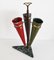 Italian Umbrella Stand in Brass and Marble, 1950s 10