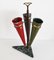 Italian Umbrella Stand in Brass and Marble, 1950s, Image 10
