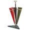 Italian Umbrella Stand in Brass and Marble, 1950s 1