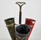 Italian Umbrella Stand in Brass and Marble, 1950s 9