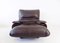 Chaise Marsala en Cuir Marron par Michel Ducaroy pour Ligne Roset 11