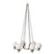 Art Deco Nickel-Plated Chandelier 1