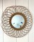 French Rattan Mirror, 1950s, Image 1