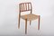 Solid Teak Model 83 Chairs by Niels Otto (N. O.) Møller for J. L. Møllers, Denmark, Set of 4 13