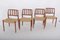 Solid Teak Model 83 Chairs by Niels Otto (N. O.) Møller for J. L. Møllers, Denmark, Set of 4 3