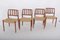 Solid Teak Model 83 Chairs by Niels Otto (N. O.) Møller for J. L. Møllers, Denmark, Set of 4, Image 3