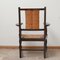 Mid-Century French Wooden and Rush Armchairs, Set of 2, Image 6