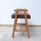 Mid-Century French Oak Stool 4