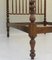 Antique French Spindle Wood Bed, 1900s 3