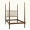 Antique French Spindle Wood Bed, 1900s 1