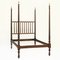 Antique French Spindle Wood Bed, 1900s, Image 1