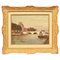 P. Sain, Pont Neuf in Paris, óleo sobre lienzo, siglo XIX, Imagen 1