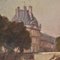 P. Sain, Pont Neuf in Paris, Oil on Canvas, 19th Century 3