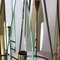 Lámpara de araña italiana de latón y vidrio de Cristal Art, años 60, Imagen 4