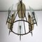 Italian Brass and Glass Chandelier From Cristal Art, 1960s, Image 12