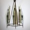 Italian Brass and Glass Chandelier From Cristal Art, 1960s, Image 2
