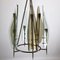 Italian Brass and Glass Chandelier From Cristal Art, 1960s, Image 6