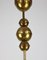 Mid-Century Brass & Opaline Glass Chandelier, Image 8