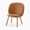 Naïve Low Chair in Vintage Cognac Leather by etc.etc. for Emko 1