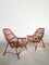 Fauteuils en Osier par George Coslin pour Gervasoni, Italie, Set de 2 3