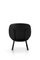 Naïve Low Chair in Lambada Black Leather by etc.etc. for Emko 2