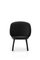 Naïve Low Chair in Lambada Black Leather by etc.etc. for Emko, Image 3