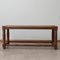 Art Deco French Woven Rush & Wooden Bench in the Style of Charles Dudouyt, Image 3