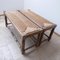 Art Deco French Woven Rush & Wooden Bench in the Style of Charles Dudouyt, Image 10