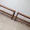 Art Deco French Woven Rush & Wooden Bench in the Style of Charles Dudouyt, Image 12