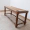 Art Deco French Woven Rush & Wooden Bench in the Style of Charles Dudouyt 9