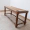 Art Deco French Woven Rush & Wooden Bench in the Style of Charles Dudouyt, Image 9