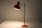Lámpara de escritorio roja de Josef Hurka, años 60, Imagen 10