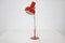 Lámpara de escritorio roja de Josef Hurka, años 60, Imagen 3