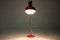 Lámpara de escritorio roja de Josef Hurka, años 60, Imagen 9