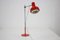 Lámpara de escritorio roja de Josef Hurka, años 60, Imagen 4