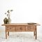 Antique Elm Console Table with Drawers 2