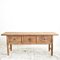 Antique Elm Console Table with Drawers 1