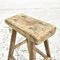 Antique Rustic Elm Stool 2