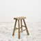 Antique Rustic Elm Stool, Image 1